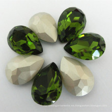 Crystal Pearshaped accesorios de piedra punta (DZ-3003)